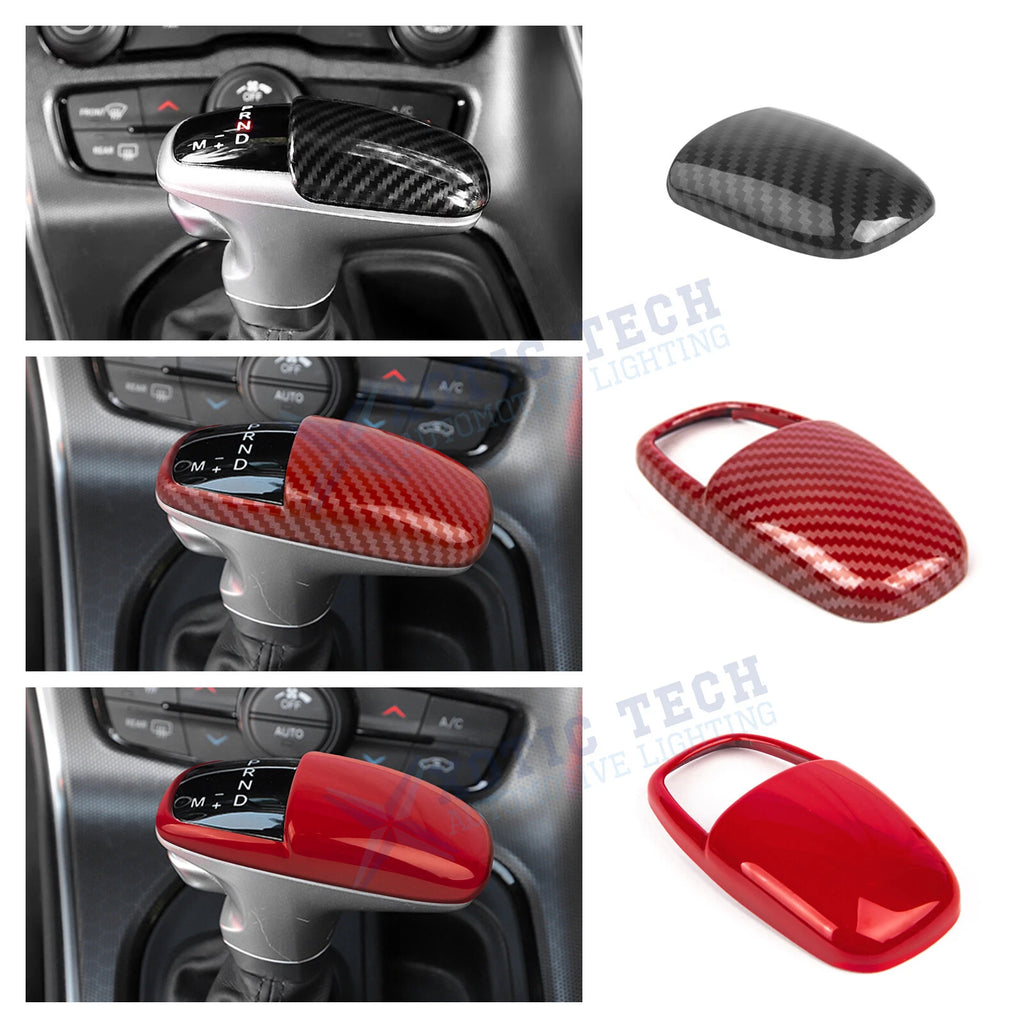 Gear Shift Lever Knob Cover for Dodge Challenger Charger (2015–Up)