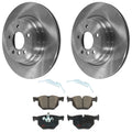 Set of 2 Brake Disc and Pad Kits for BMW 330 Coupe Sedan