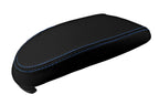 Console Lid Pull Over Cover for Ford Focus (2000–2007) Black Blue Stitch