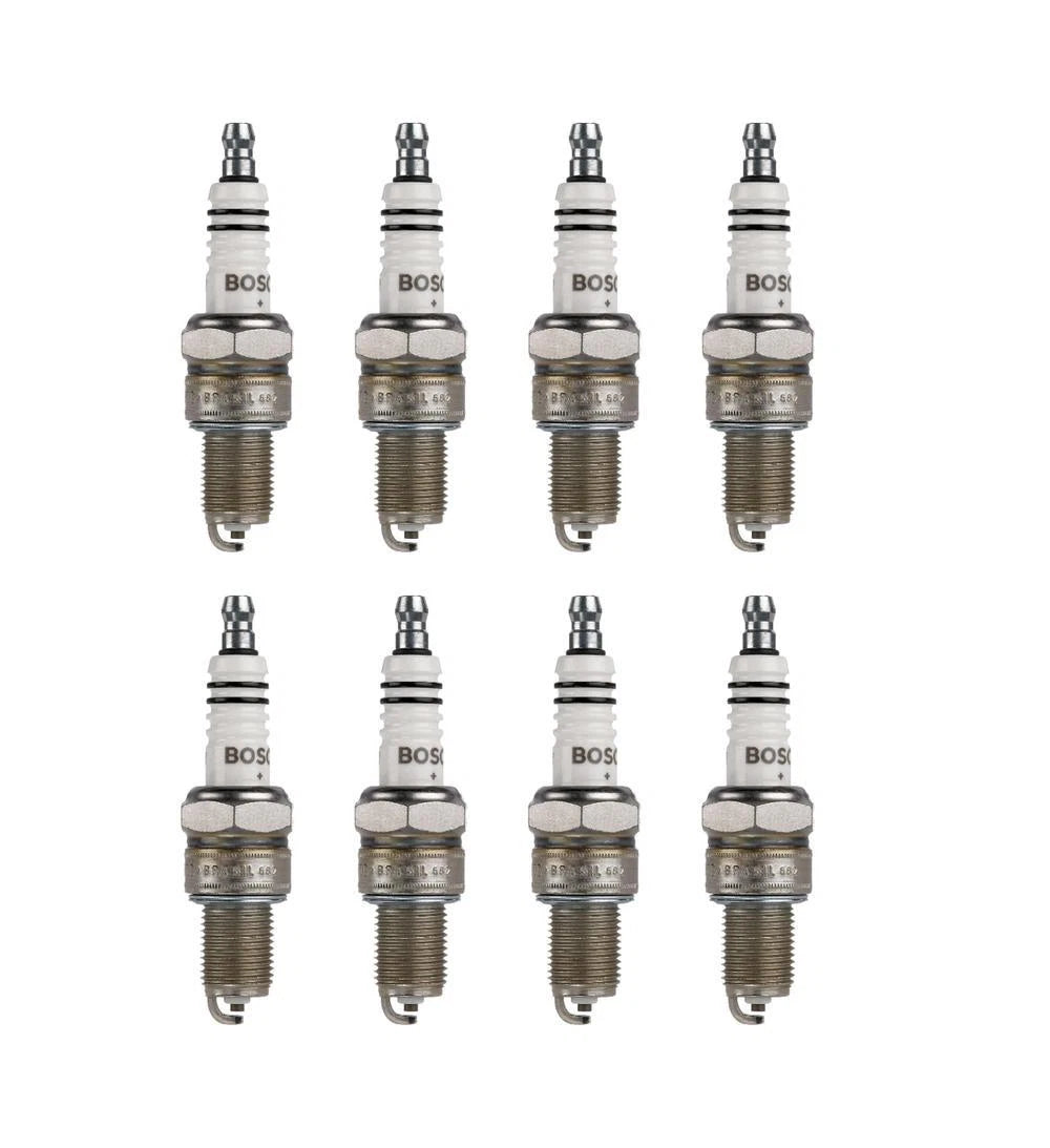 Set of 8 Bosch Super Plus Nickel Spark Plugs for Volvo VW Saab Lotus Fiat Audi