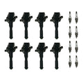 Set of 8 Ignition Coils & Spark Plugs for BMW X5 330 E46 (1994–2005)