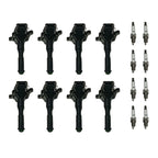 Set of 8 Ignition Coils & Spark Plugs for BMW X5 330 E46 (1994–2005)