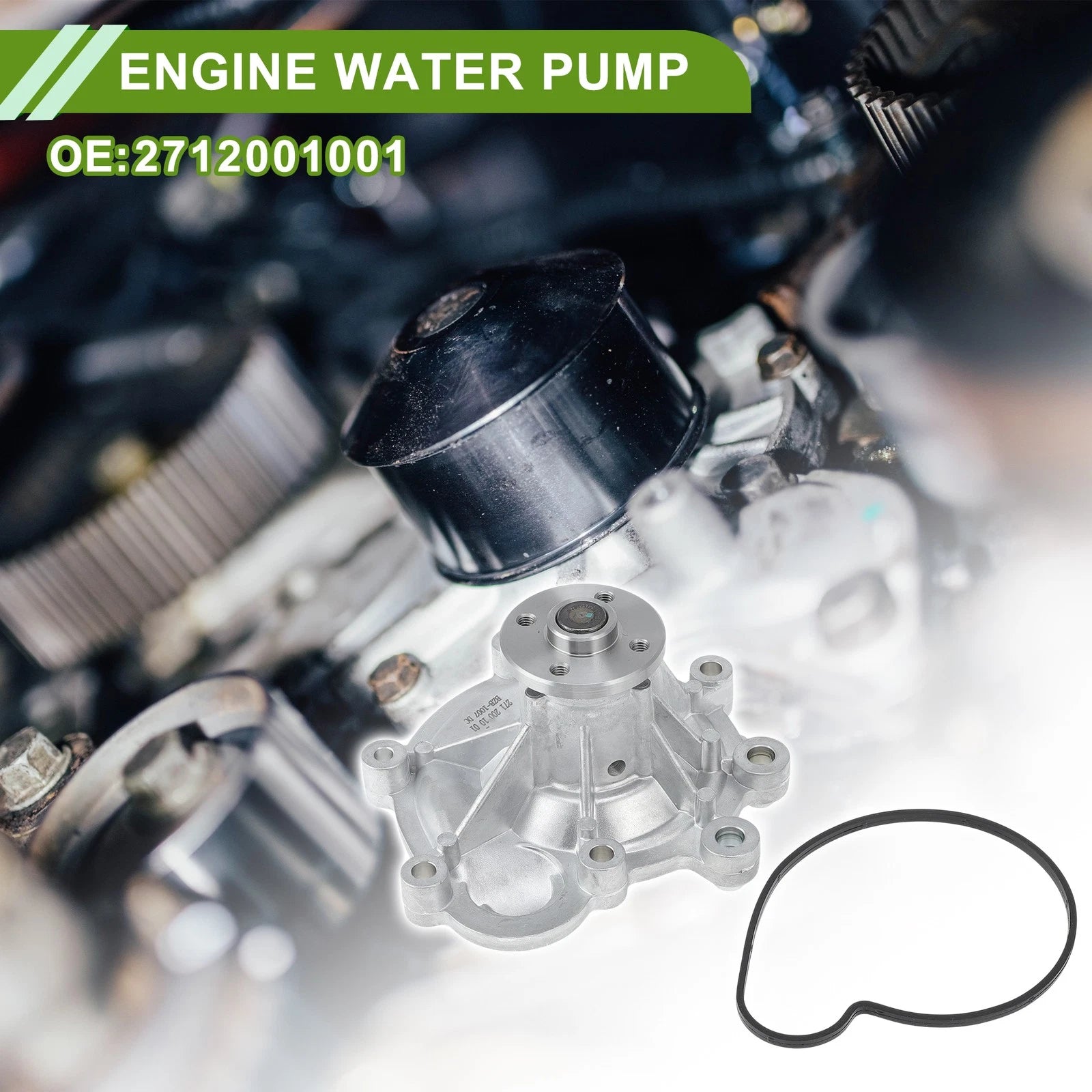 Engine Water Pump for Mercedes-Benz CLK200 A209 C209 (2002–2010) No.2712001001