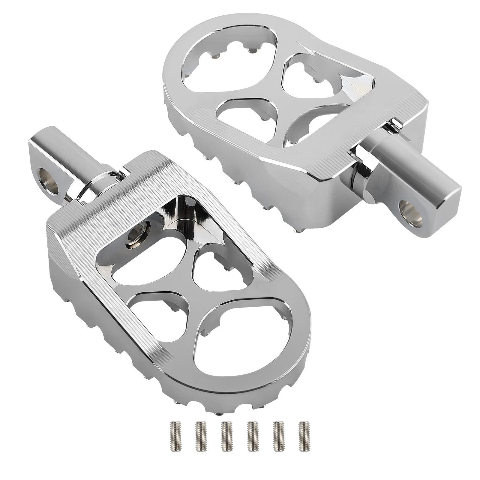 CNC Wide Fat Foot Pegs for Harley Dyna Sportster Touring