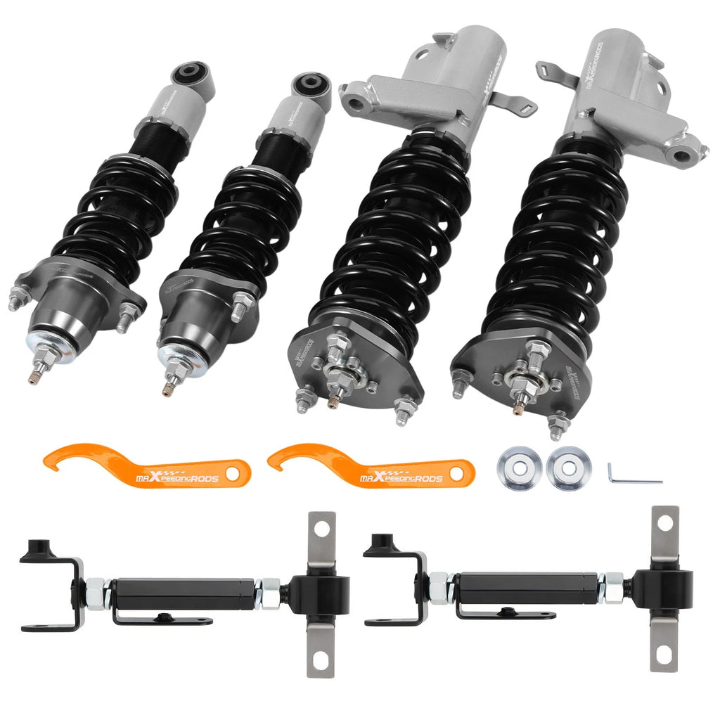 Coilovers & Adjustable Rear Camber Control Arms Kit for Honda Civic (2001–2005)