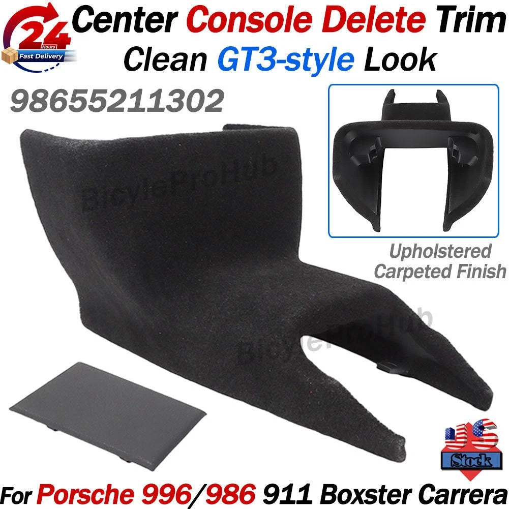Center Console Delete Trim for Porsche 996/986 911 Boxster Carrera (1999–2004)