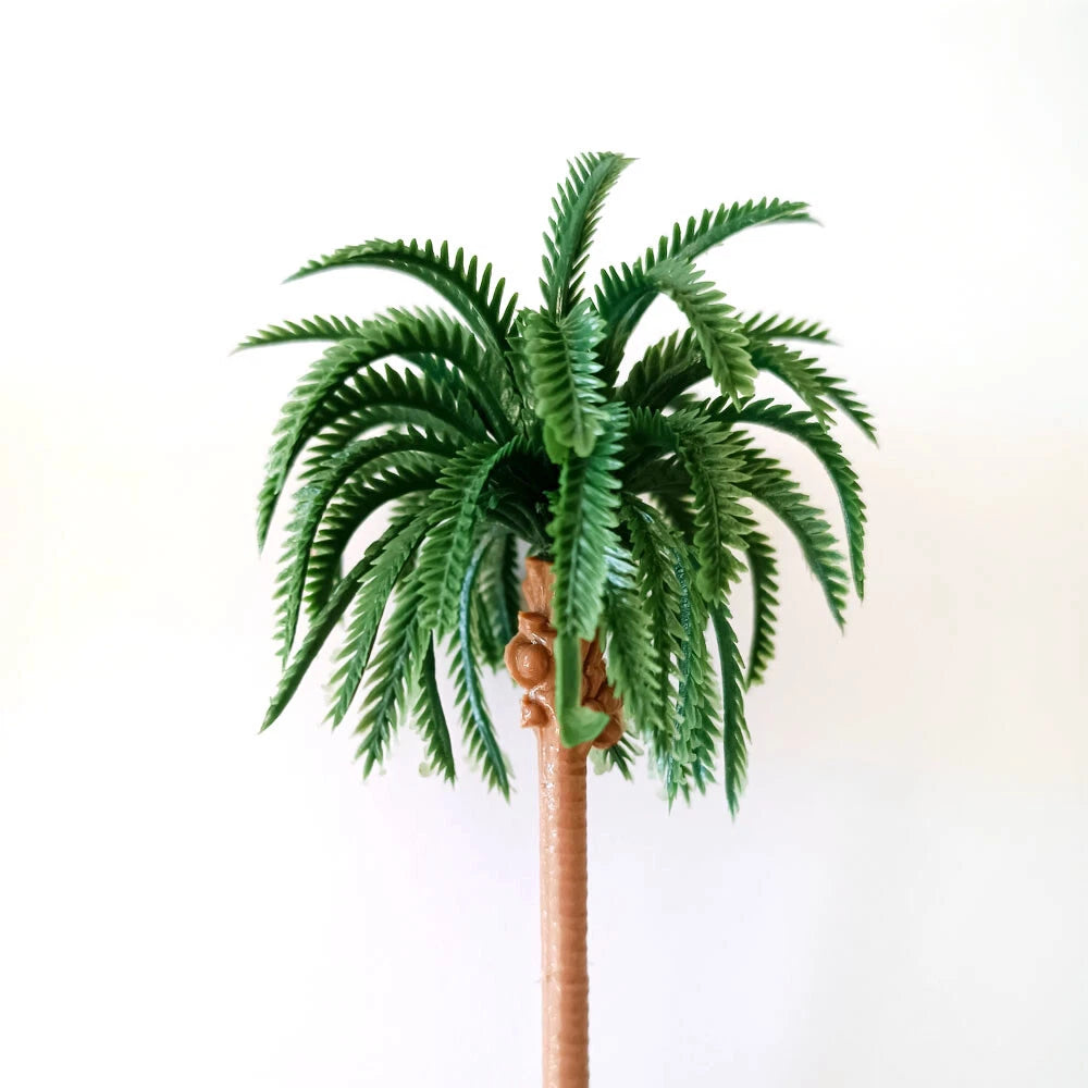 10pc Coconut Palm Tree Models for Garden Park Railway Scenery Layout