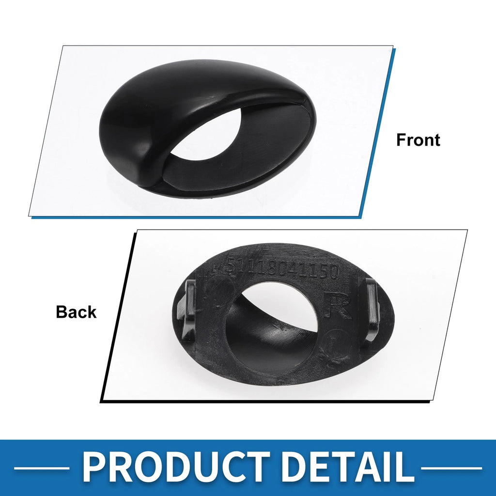 Front Right Headlight Washer Nozzle Cap for BMW M3 (2008–2013) Unpainted Black