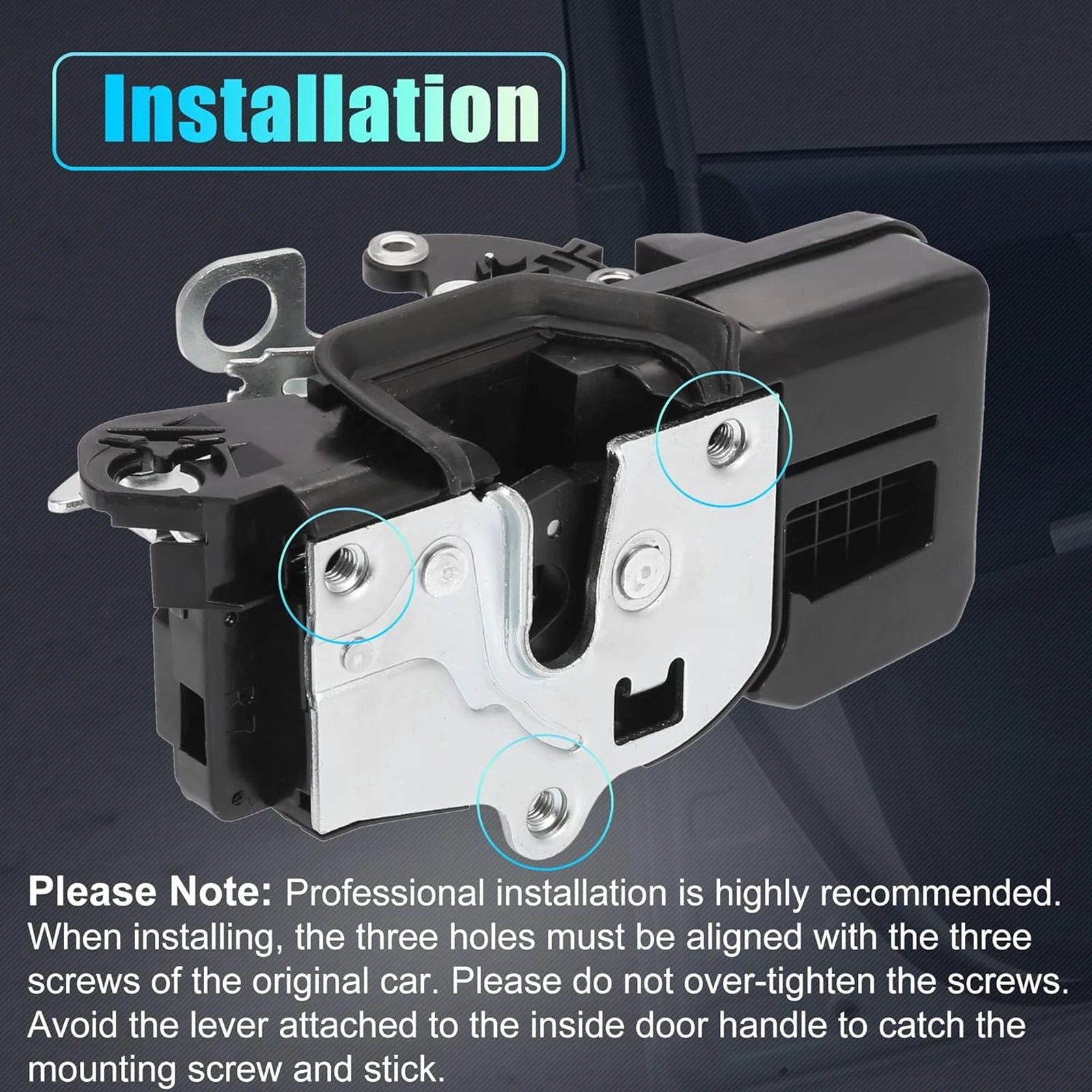 Door Lock Actuator Front Right Passenger Side for Chevy GMC Cadillac (2010-2019)