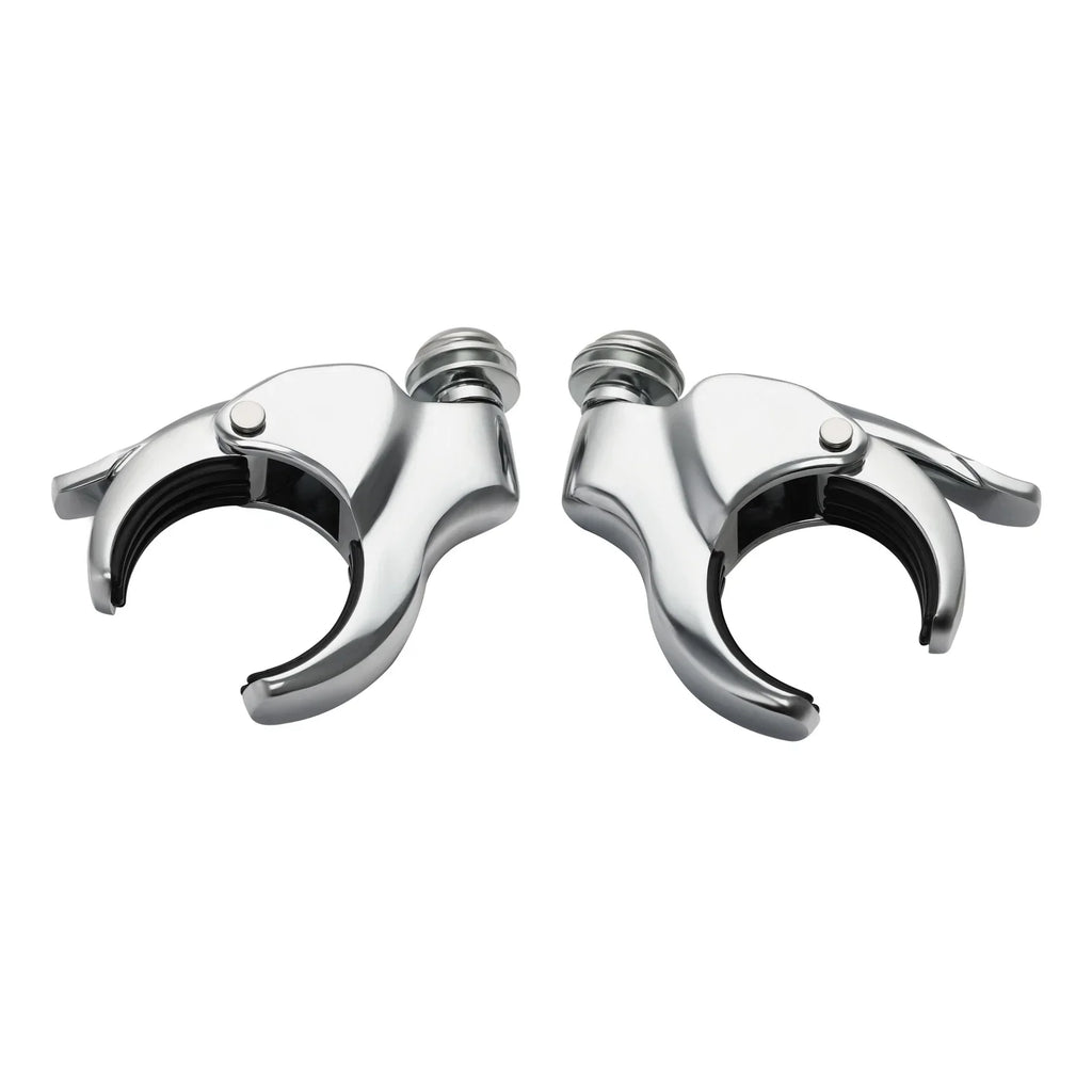 49mm Windshield Clamps for Harley Fat Bob 2018-2025 Chrome