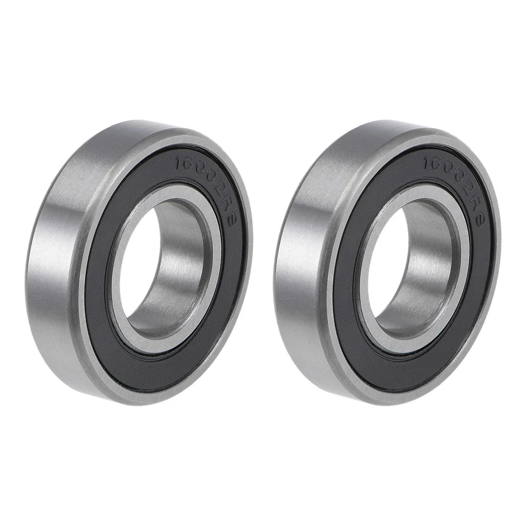 Set of 2 Ball Bearings 15x32x8mm for Various Models (16002-2RS)