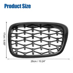 Set of 2 Front Hood Bumper Grilles for BMW 525i 530i E39 (2001–2003) Gloss Black