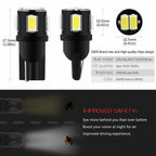 20X T10 LED Side Wedge Light Bulb for Universal Fit (194, 168, 2825)