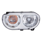 Replacement Driver Side Halogen Head Light Assembly for 2008-14 Dodge Challenger