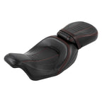 Black Rider Driver Passenger Seat for Harley Electra Street Road Glide (2009–2023)