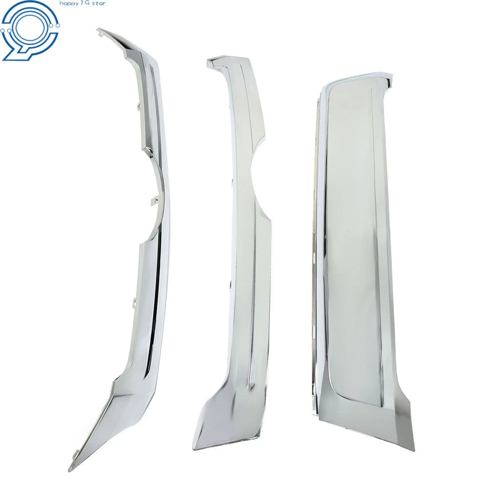 Set of 3 Chrome Grille Trim for Ford Edge (2011-2014)
