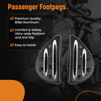 Rear Passenger Floorboard Pedals for Harley Street Glide (2014–2023)