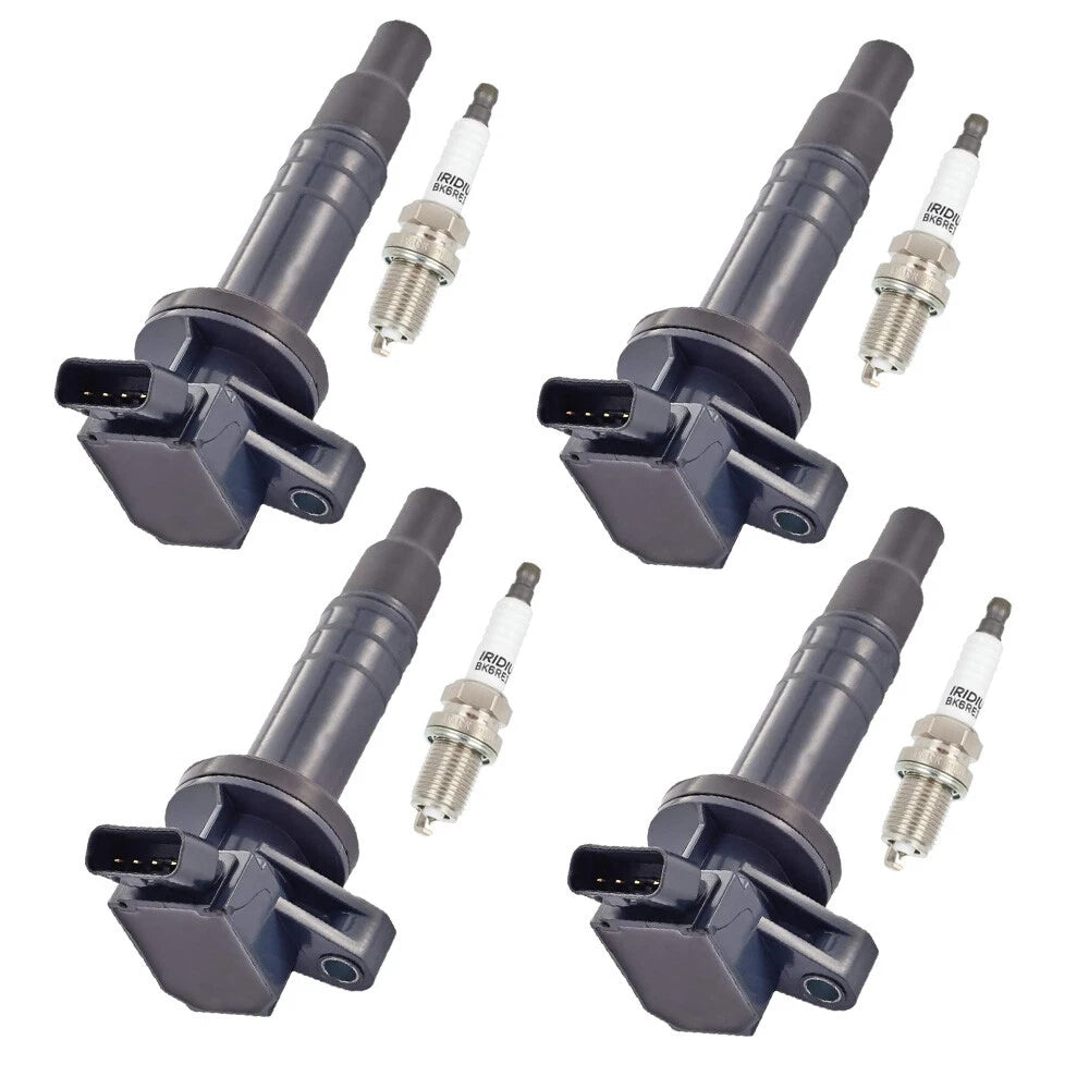 4X Ignition Coil & Spark Plug for Toyota Corolla Celica Matrix (2000–2008) UF247