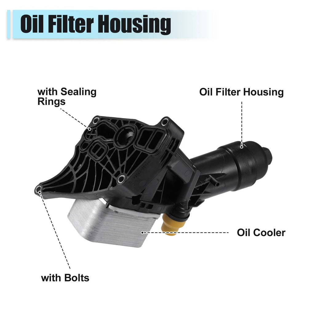 Set of 1 Engine Oil Cooler Oil Filter for BMW 230i F22 (2017–2022) No. 11428596283