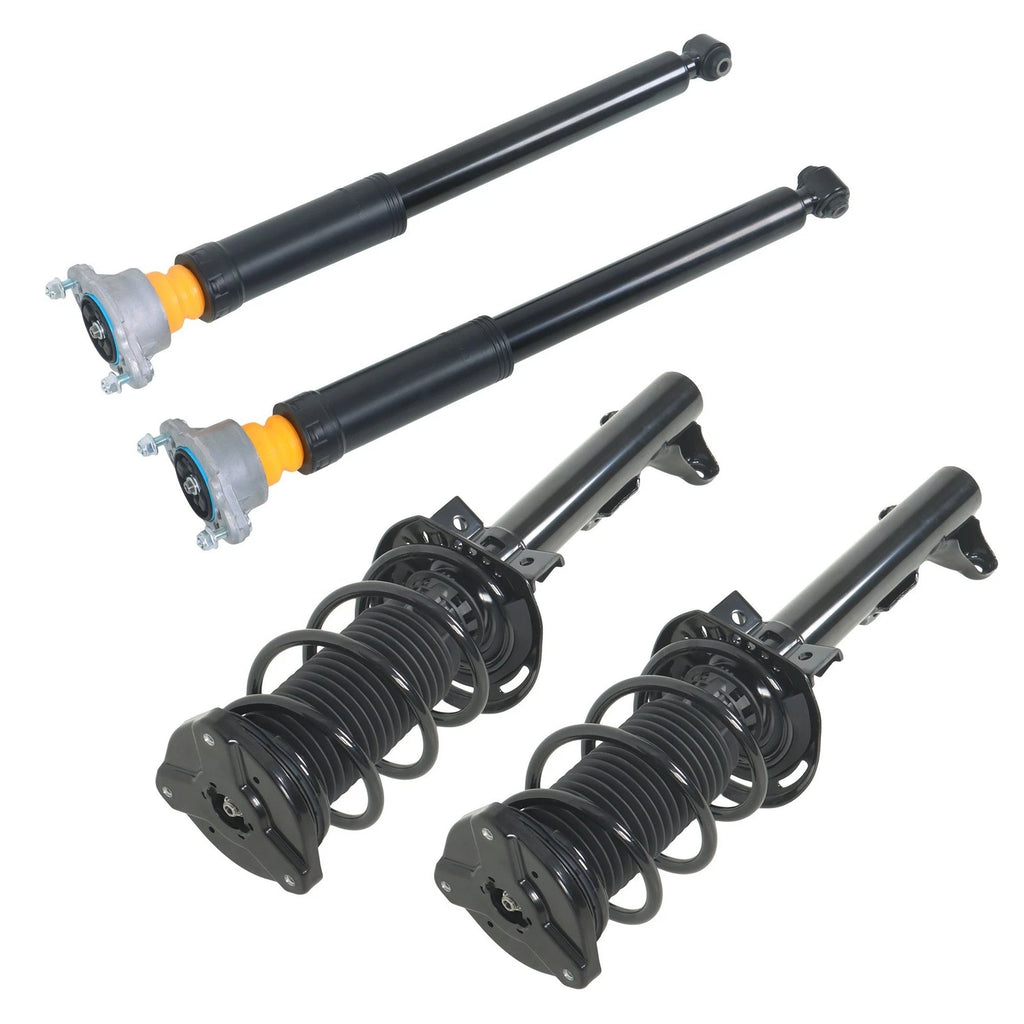 Front Complete Struts & Rear Shocks for Mercedes E350 RWD (2010–2014)