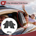 Door Pillar Window Trim for Hyundai Elantra (2007-2010) - Black Finish
