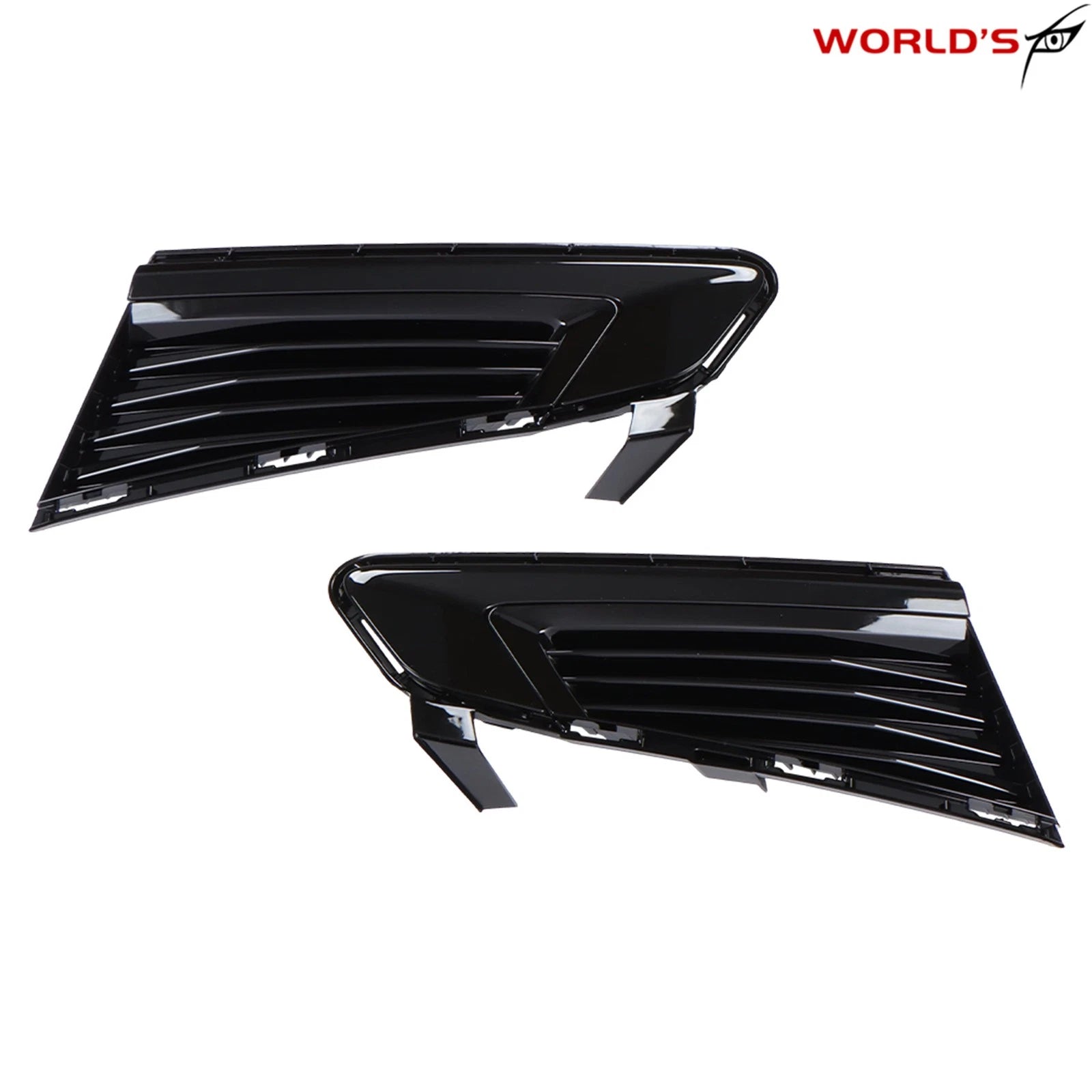 Set of 2 Black Chrome Fog Light Covers for Cadillac CTS (2014–2019)