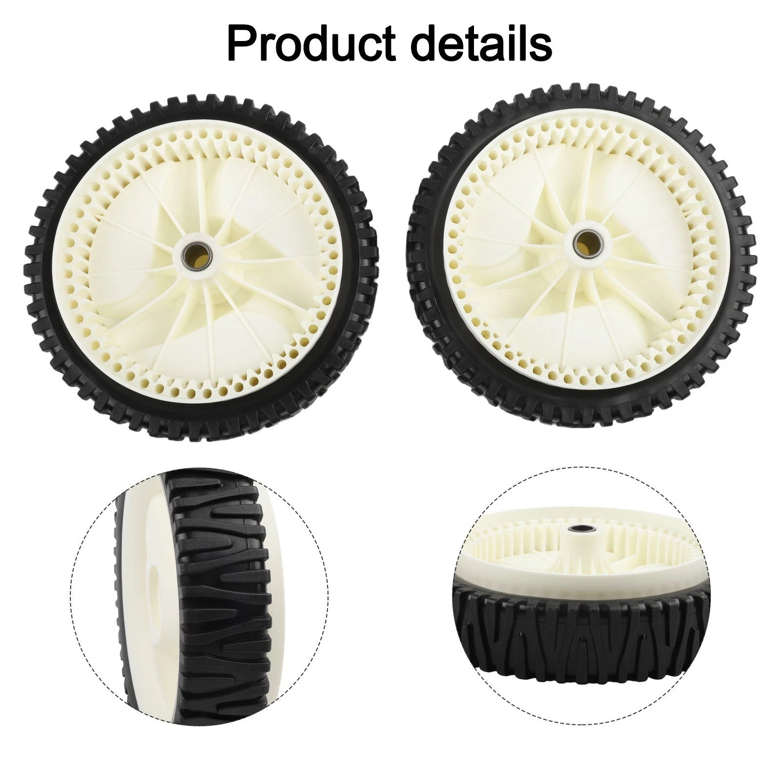 8 Inch Heavy Duty Front Drive Wheels for Lawn Mower Models (Various)
