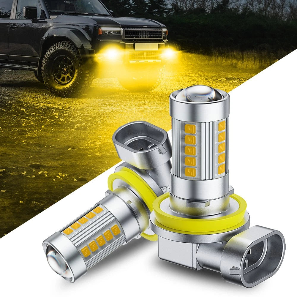 LED Headlight Bulb for Suzuki LTZ 400 Z400 Quadsport (2003–2008) Yellow+White