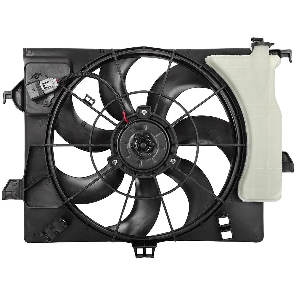 Electric AC Condenser Cooling Fan Kit for Kia Rio Hyundai Accent (2012–2013)