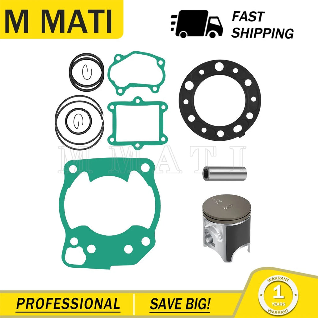 Top End Piston Kit for Honda CR250R (1992–1996) Standard Bore 66.40mm