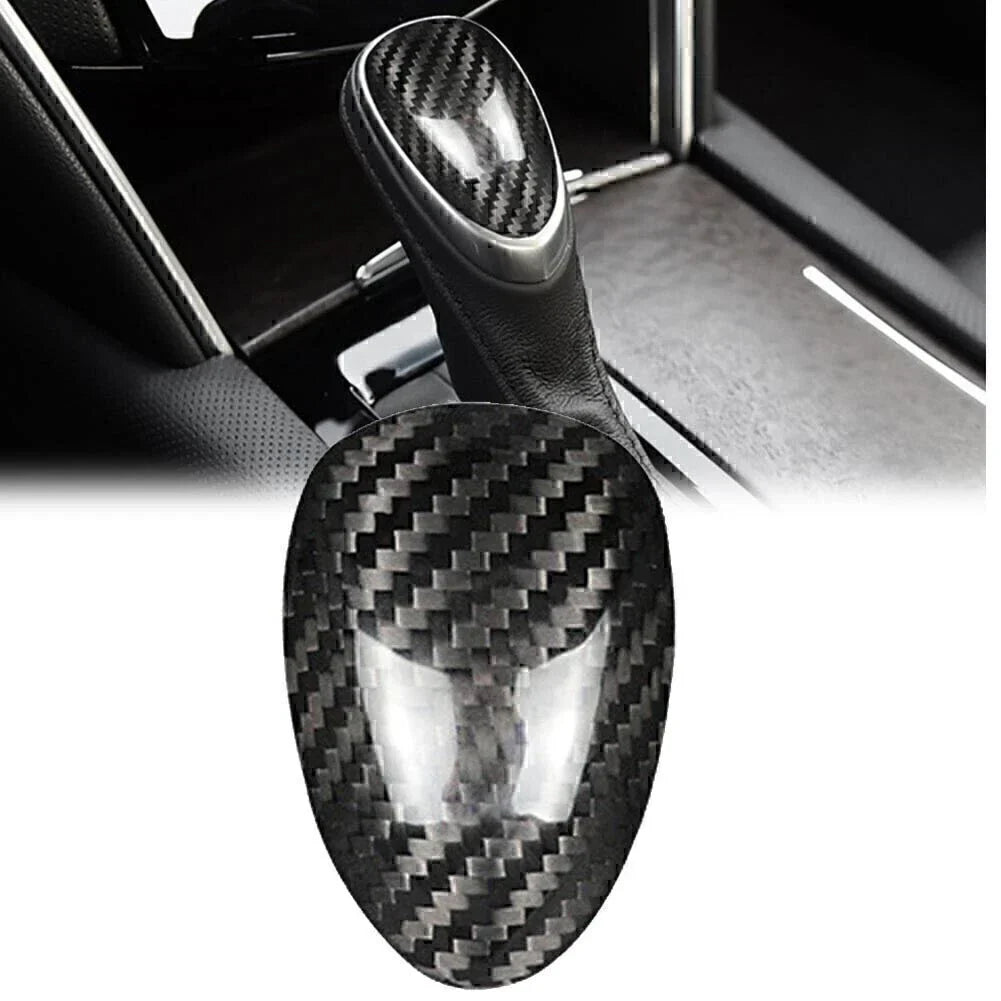 Carbon Fiber Black Gear Shift Knob Cover for Cadillac ATS (2013-2019)