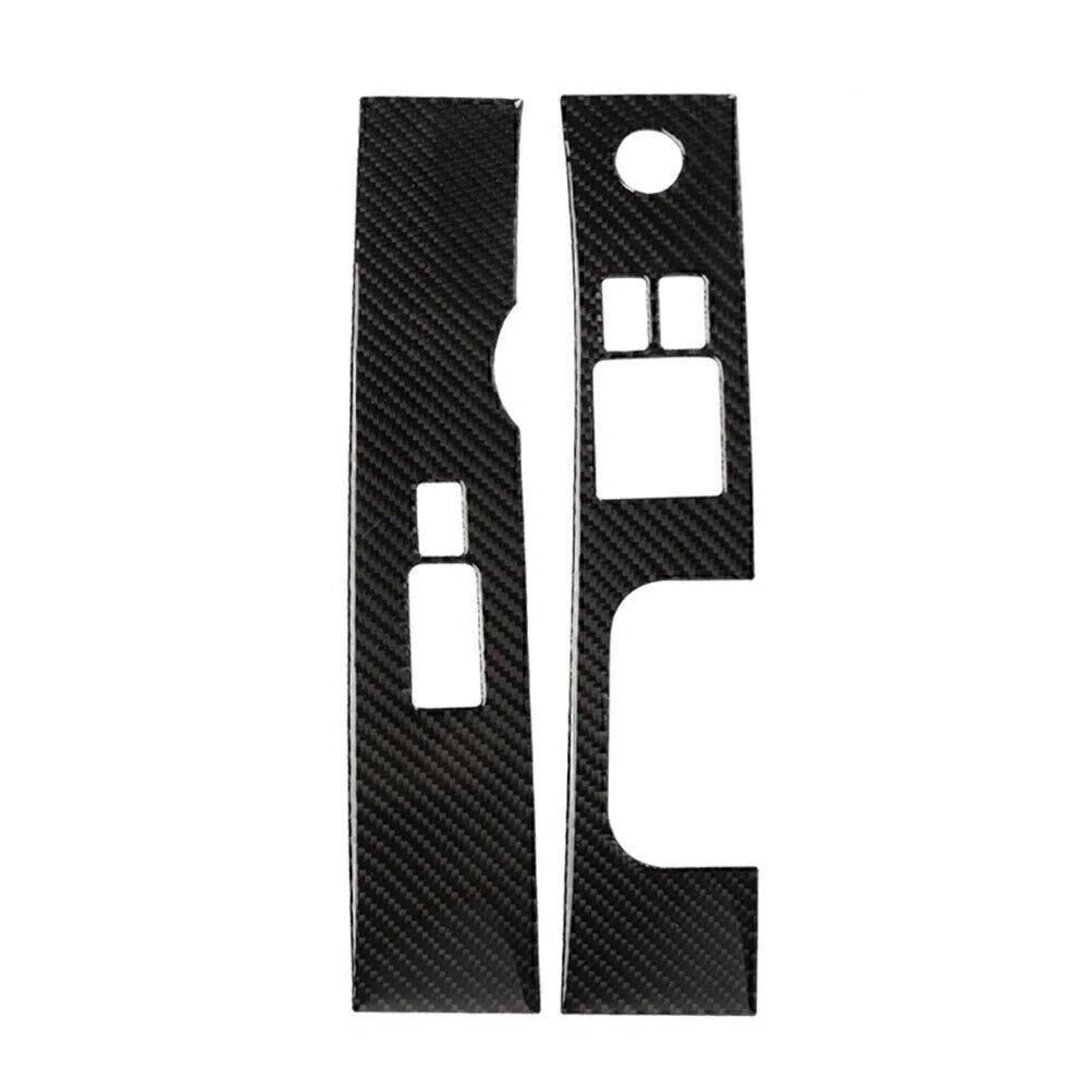 Carbon Fiber Interior Window Lift Switch Cover Trim for Nissan 350Z (2006–2009)
