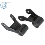 Set of 2 Rear Leaf Spring Shackle Brackets for Chevy GMC Sierra (1999-2013)