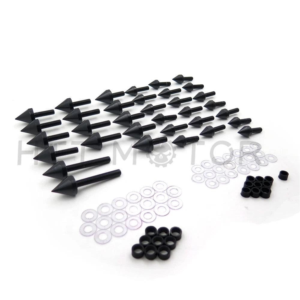 Black Aluminum Fairing Bolt Kit for Suzuki Hayabusa GSXR 1300 (1999–2007)