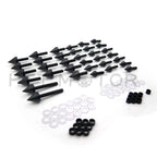Black Aluminum Fairing Bolt Kit for Suzuki Hayabusa GSXR 1300 (1999–2007)