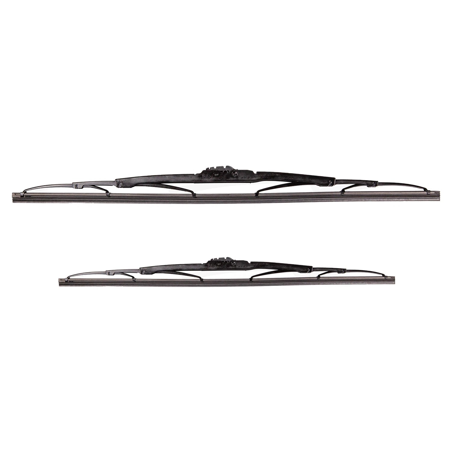 2X Valeo Traditional Titanium Front Windshield Wiper Blades for