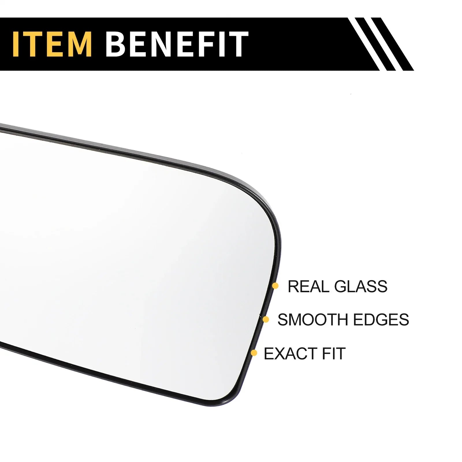 Right Mirror Glass Replacement for Dodge Ram 1500 (2010-2023)