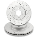 Drilled and Slotted Front Brake Disc Rotors for Honda Accord Civic Element