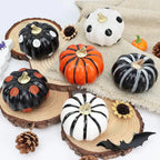 6 x Halloween Pumpkin Indoor Decorations for Home Shop Table Desk