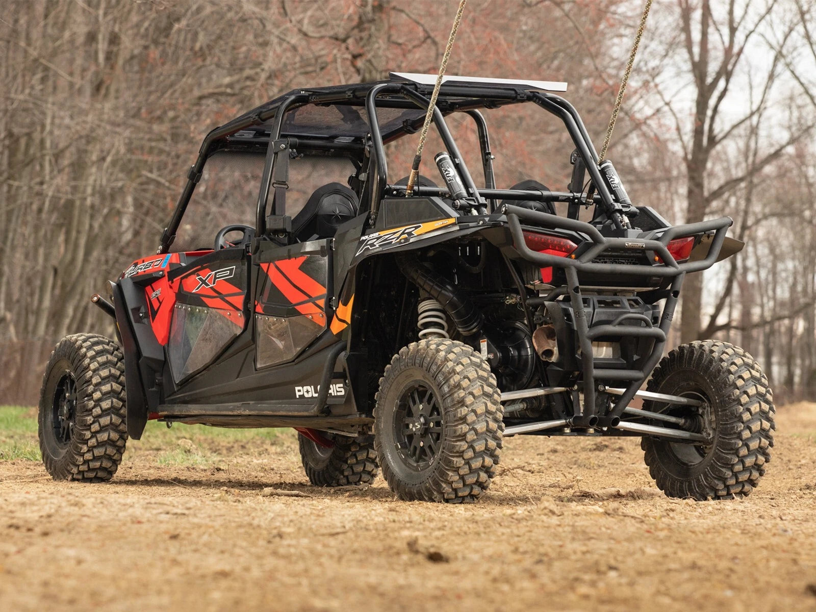 Heavy Duty Rear Bumper for Polaris RZR XP 1000 (2014–2017) - Black