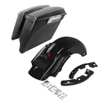 5" Stretched Saddlebags & Rear LED Fender for Harley Touring Road King (2009–2013)