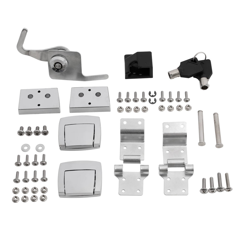 Trunk Luggage Hardware Latches Hinges Lock for Harley Touring (1988–2013)