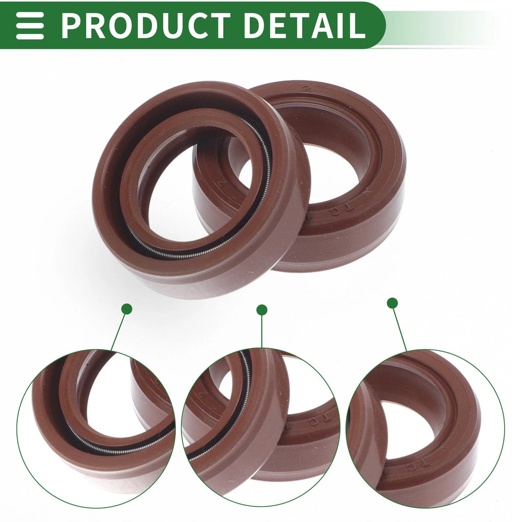 Set of 5 Oil Seal Rotary Shaft Seal FKM Rubber 15x22x7mm