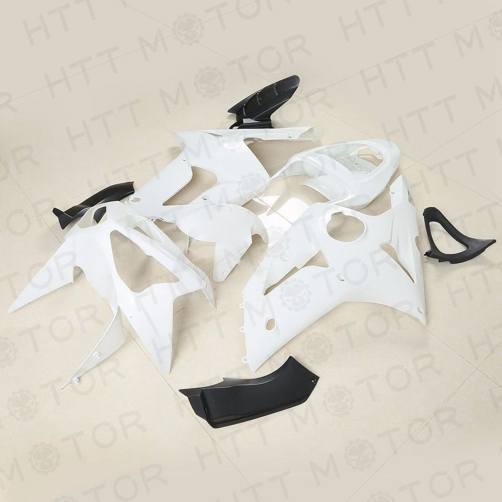 Set of 2 ABS Unpainted Bodywork Fairing Kits for Kawasaki Ninja ZX6R (2003–2004)