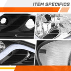 LED DRL Headlight/Lamps for Pontiac Grand Am (1999–2005) Black Housing