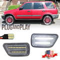 2X Clear Lens LED Side Marker Lights for Honda CR-V (1997–2001)