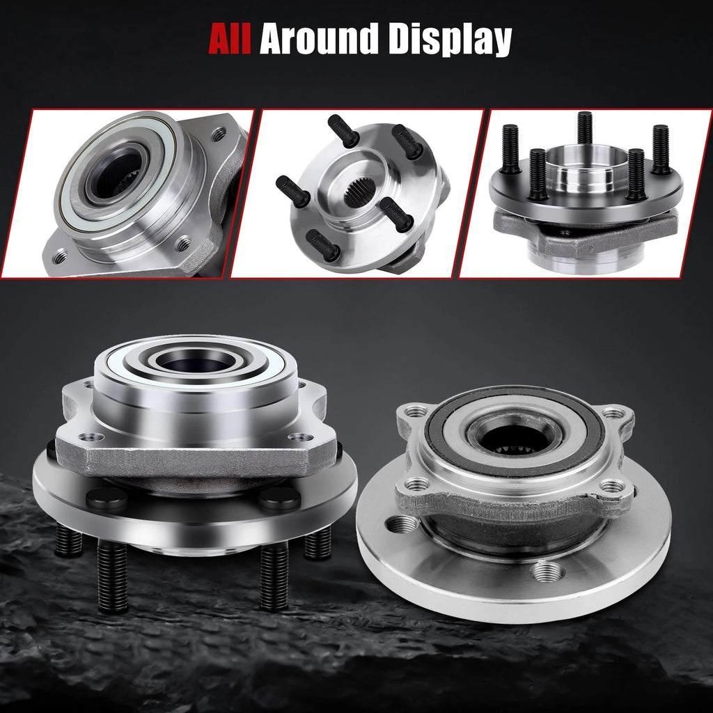 Set of 4 Wheel Hub Bearing Assemblies for Chrysler Town & Country (2004–2007)