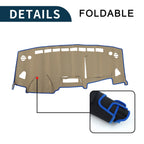 Dashboard Dash Cover Mat for Suzuki Solio MA15S (1 Set, Black Blue)