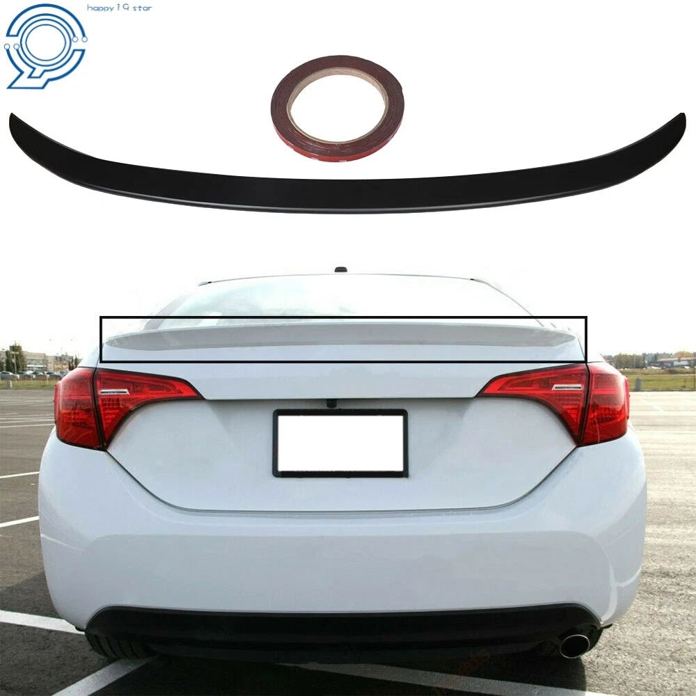 Trunk Spoiler Matte Black for Toyota Corolla (2014–2019)