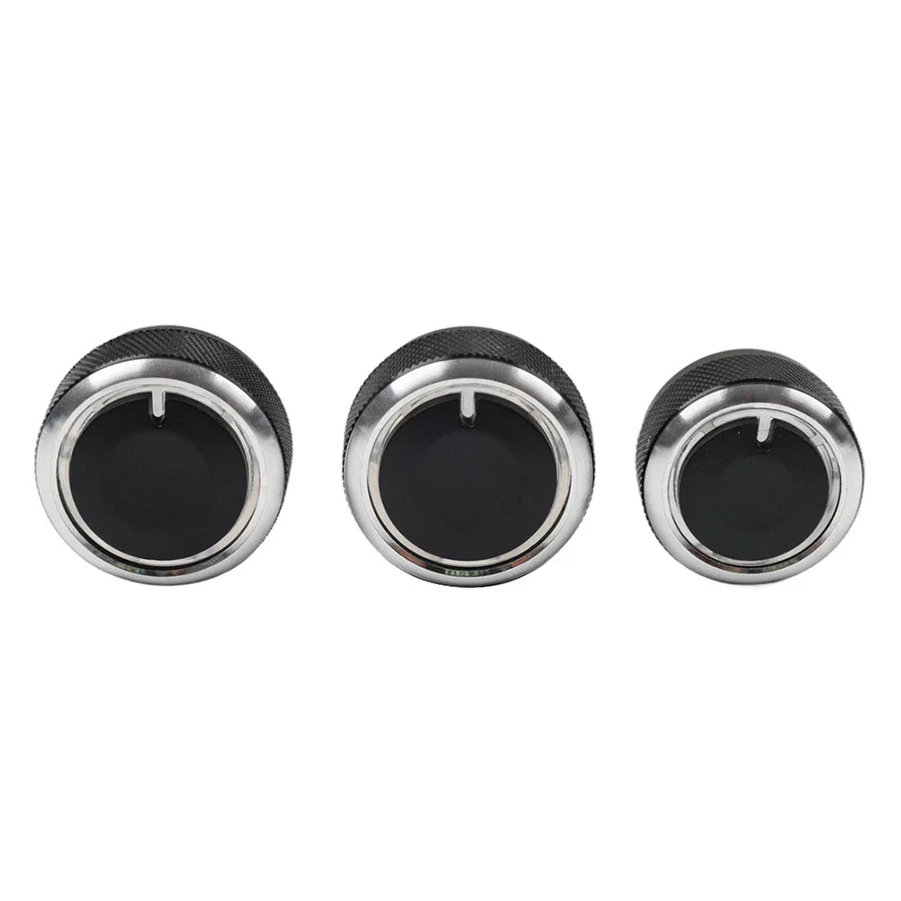 3 x ABS Air Conditioning Knob Switch Decor for VW Polo (2004-2013)
